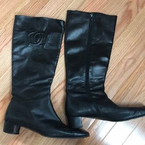 Salvatore Ferragamo Black Heeled Boots